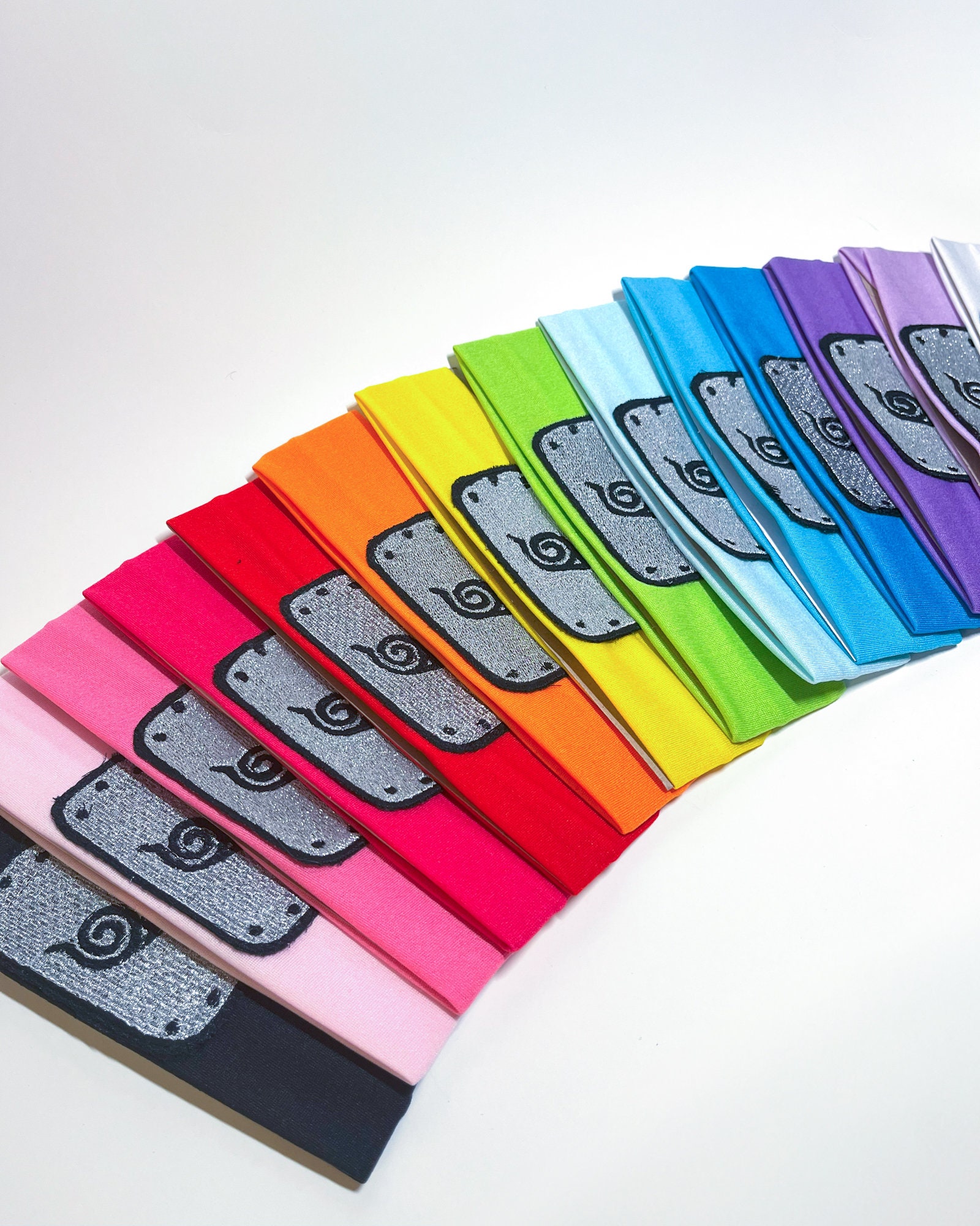 Naruto Embroidered Headbands - Etsy