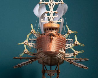 In achtzig Tagen um die Welt: Raumschiff Modellbausatz (421 Teile)