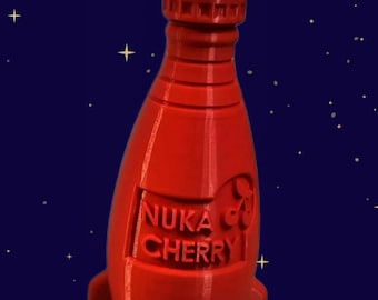 Fallout | Nuka-Cherry Cola Bottle + CAP | 3D Print | Color Choice