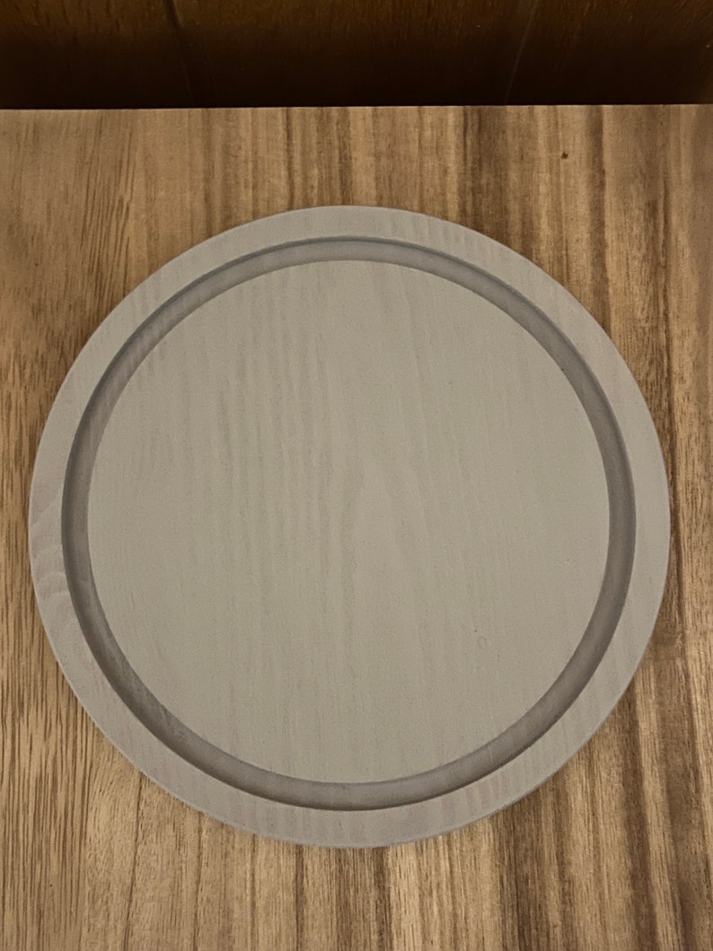 Large Glass Dome With Light Grey Wooden Base 25 V 15 Cm h, W Extra