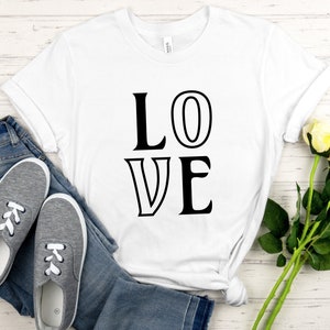 Camiseta de amor, Camisa del Día de San Valentín, Regalo del Día de San Valentín para mujeres, Regalo para ella, Regalo para él, Camisa del Día de San Valentín, San Valentín unisex