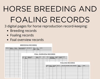 Horse Breeding and Foaling Records