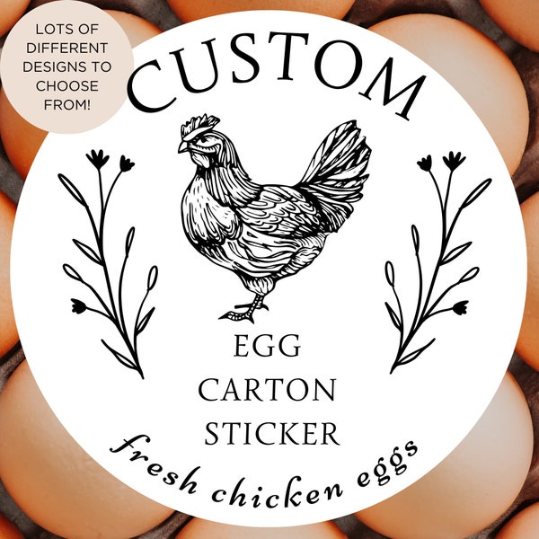 Custom Egg Carton Stickers