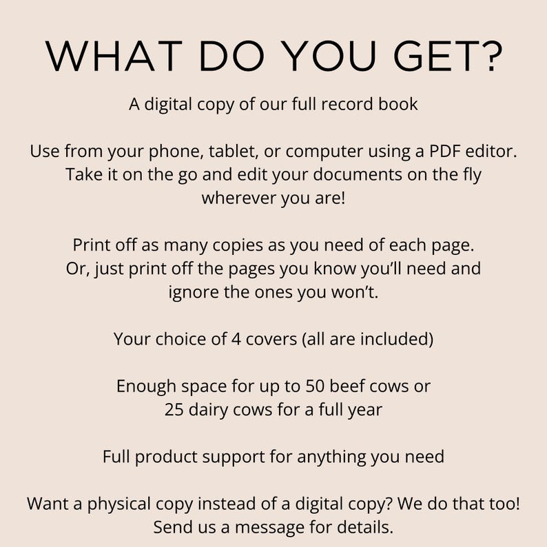 The Complete Cattle Record Book - Digital Copy image 2