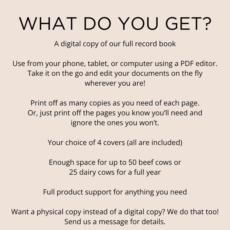 The Complete Cattle Record Book - Digital Copy image 2
