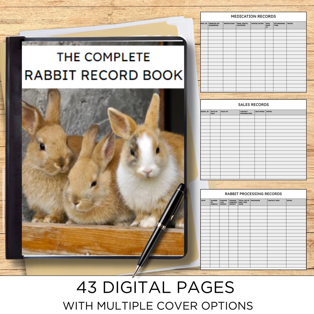 The Complete Rabbit Record Book - Digital Copy - Etsy