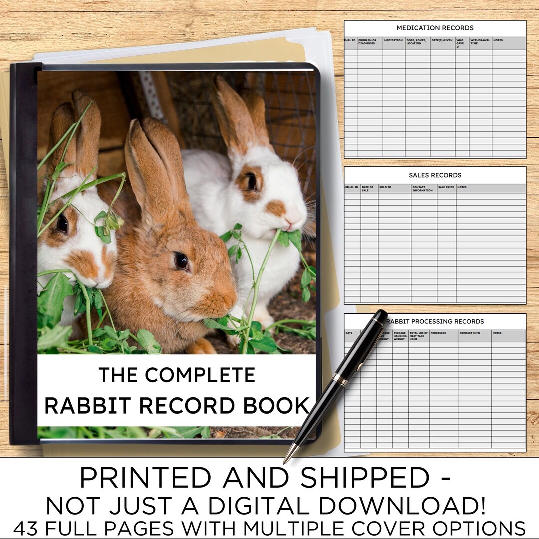 The Complete Rabbit Record Book - Physical Copy - Etsy