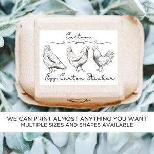 Custom Egg Carton Stickers