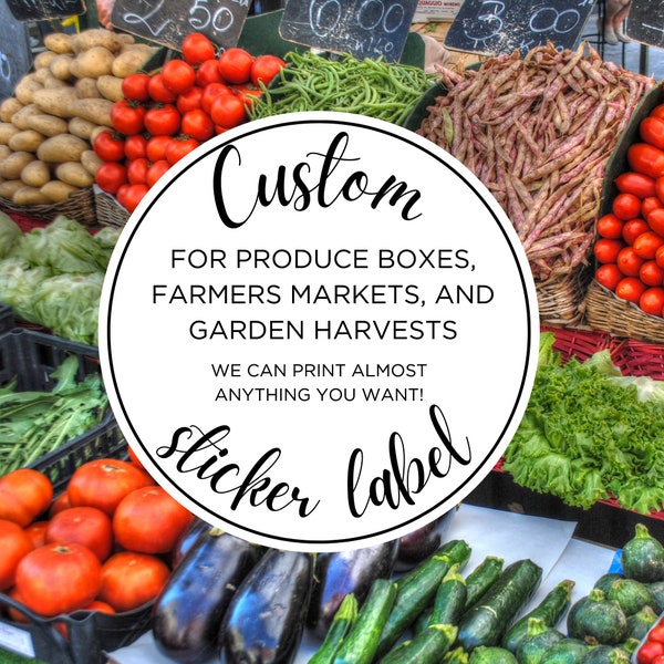 Custom Produce and Garden Harvest Stickers