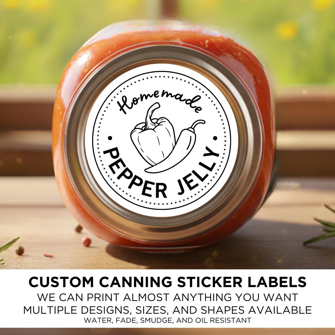 Custom Personalized Black and White Water-resistant Label Sticker for