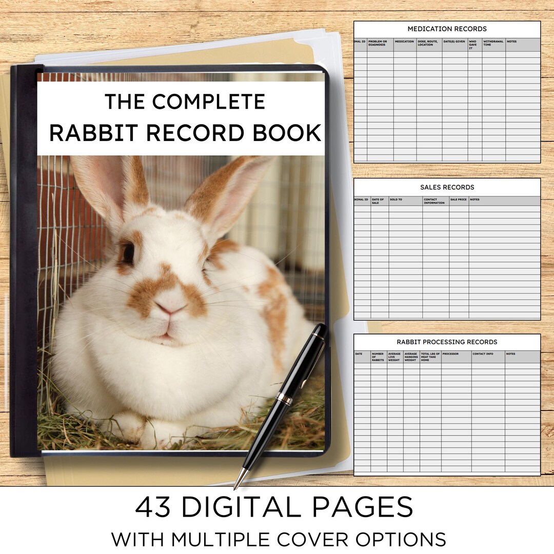 The Complete Rabbit Record Book - Digital Copy - Etsy