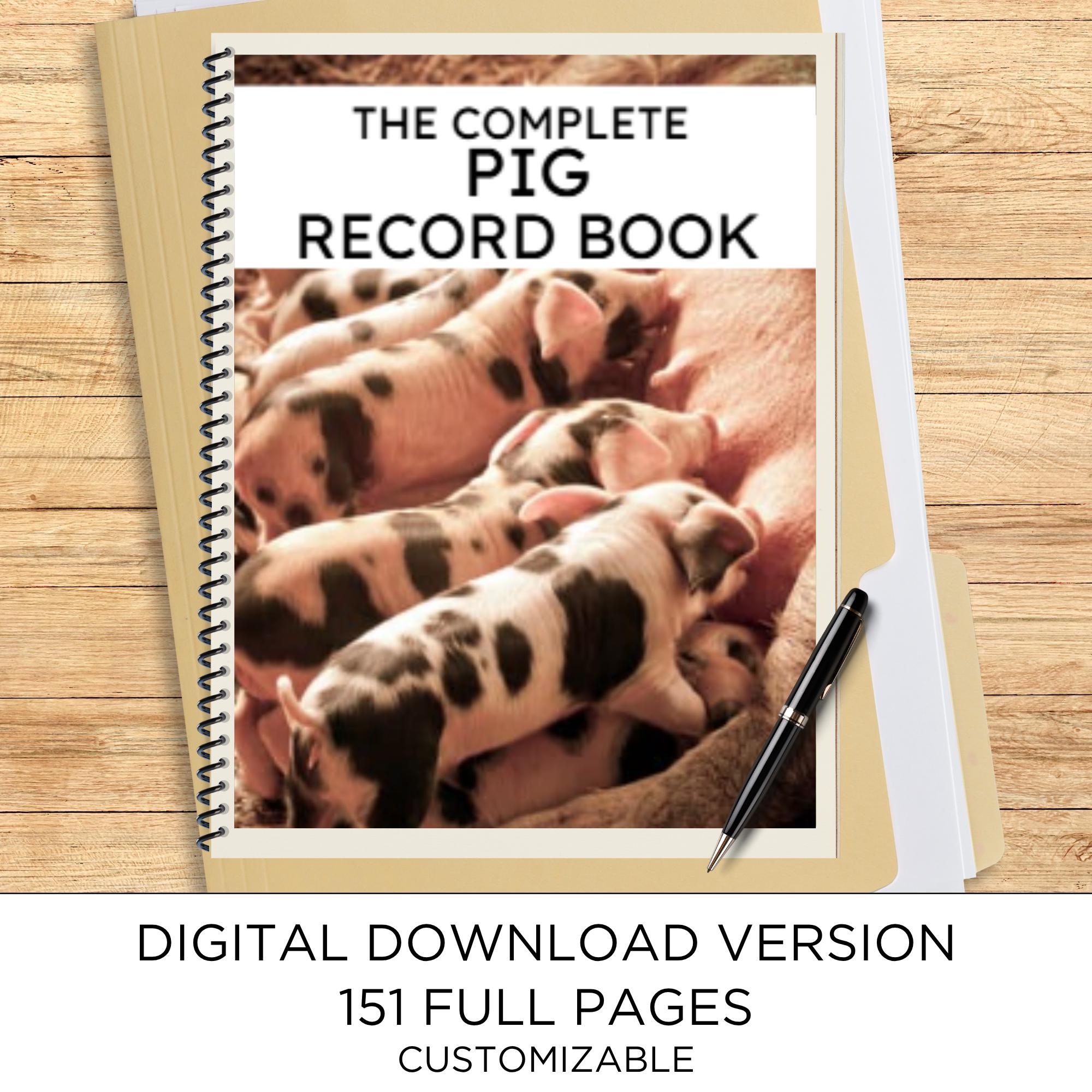 The Complete Pig Record Book - Digital Copy - Etsy