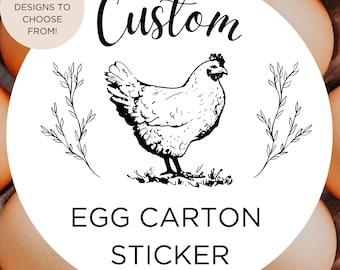 Custom Egg Carton Stickers