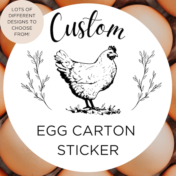 Custom Egg Carton Stickers