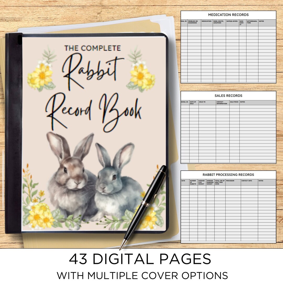 The Complete Rabbit Record Book Digital Copy - Etsy