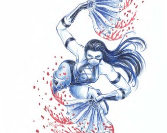 Stampa artistica di Mortal Kombat Kitana