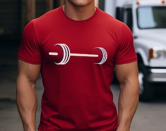 Graphic T-Shirt: Barbell - Unisex Gym Workout Apparel
