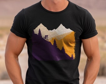 Mountain Bike Graphic Tee: Outdoor Adventure Cyclist Shirt