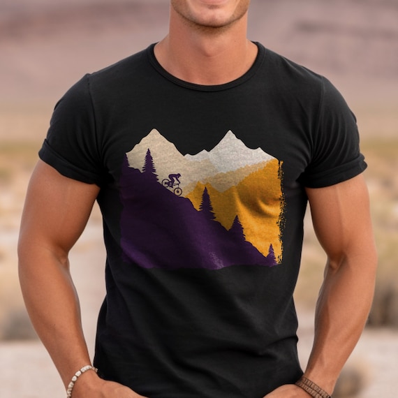 Mountain Bike Graphic Tee: Outdoor Adventure Cyclist Shirt
