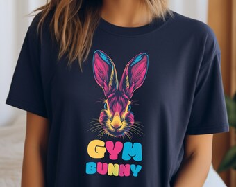 Gym Bunny T-Shirt: Rabbit Graphic Workout Tee