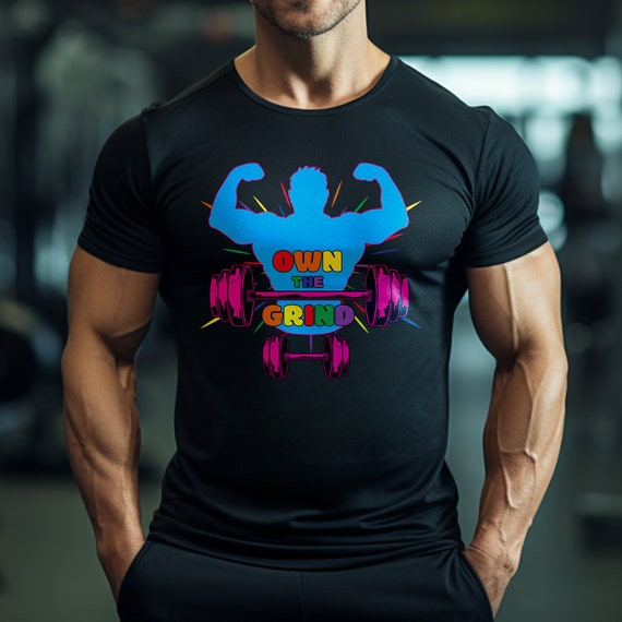 Own The Grind Bodybuilding Tee, Motivational Workout Shirt, Gym Graphic  Tee, Unisex Fitness Top, Weightlifting Apparel