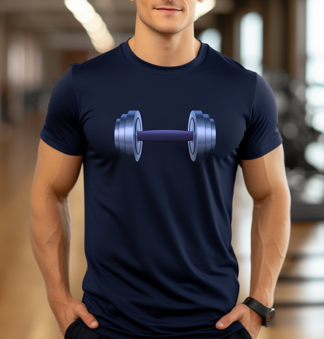 Dumbbell Workout T-shirt, Workout Gear Tee, Weightlifting Shirt ...