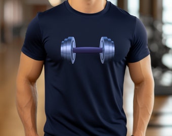 Dumbbell Workout T-Shirt, Workout Gear Tee, Weightlifting Shirt, Bodybuilding Apparel, Gym Lover Gift