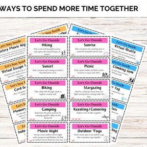 Date Night Cards I Printable Date Night Coupons for Couples I 180 Editable Date Cards I  Date Night At Home Ideas l Fun Date Night Ideas