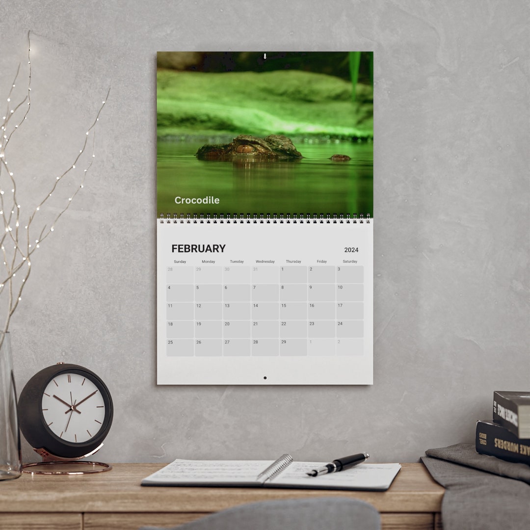 WALL CALENDAR 2024 REPTILES Etsy Canada