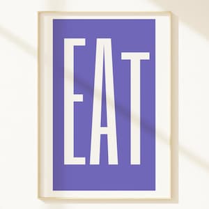 ミニマリストEATキッチンプリントモダンウォールアートダイニングルームバーカート装飾印刷可能なキッチンポスターニュートラルキッチン美的デジタルプリント