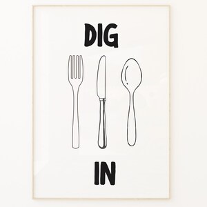 Graven in de keuken print gebruiksvoorwerp muur kunst bar kar decor grappige keuken poster moderne eetkamer afdrukbare minimalistische eten kunst digitale download