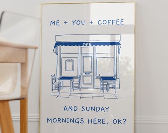 Coffee art print, Coffee artwork, Coffee art poster, Coffee art decor, Coffee art for kitchen, Coffee art print retro, Coffee lover gift
