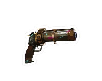 Pegatina de la pistola de descarga arcana Jinx