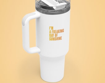 Soy una maldita pegatina de humor de rayo de sol