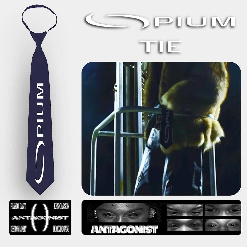 OPIUM TIE - Playboi Carti Antagonist Tour Merch - Etsy OPIUM TIE - Playboi Carti Antagonist Tour Merch - Etsy