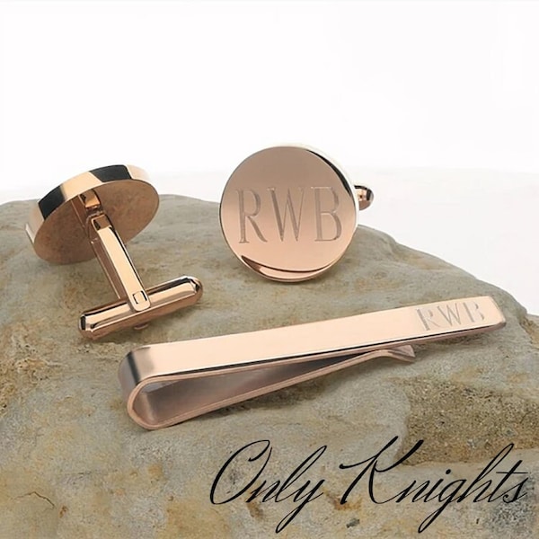 cufflink tie bar set