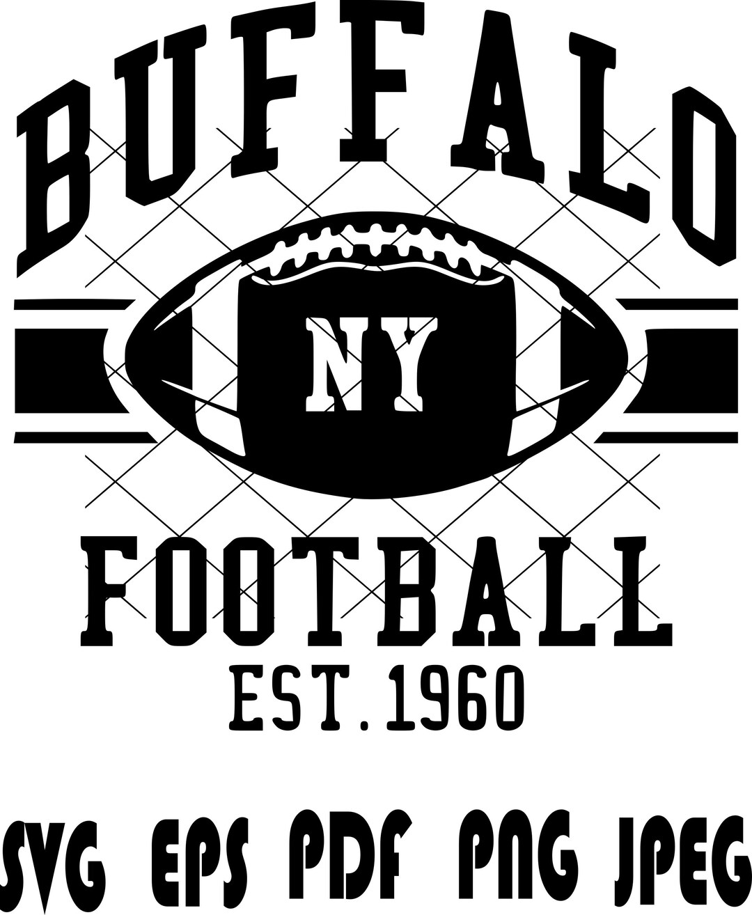 Sports Cricut, Sports Cut Files Bills SVG JPG PNG Eps Pdf Perfect for