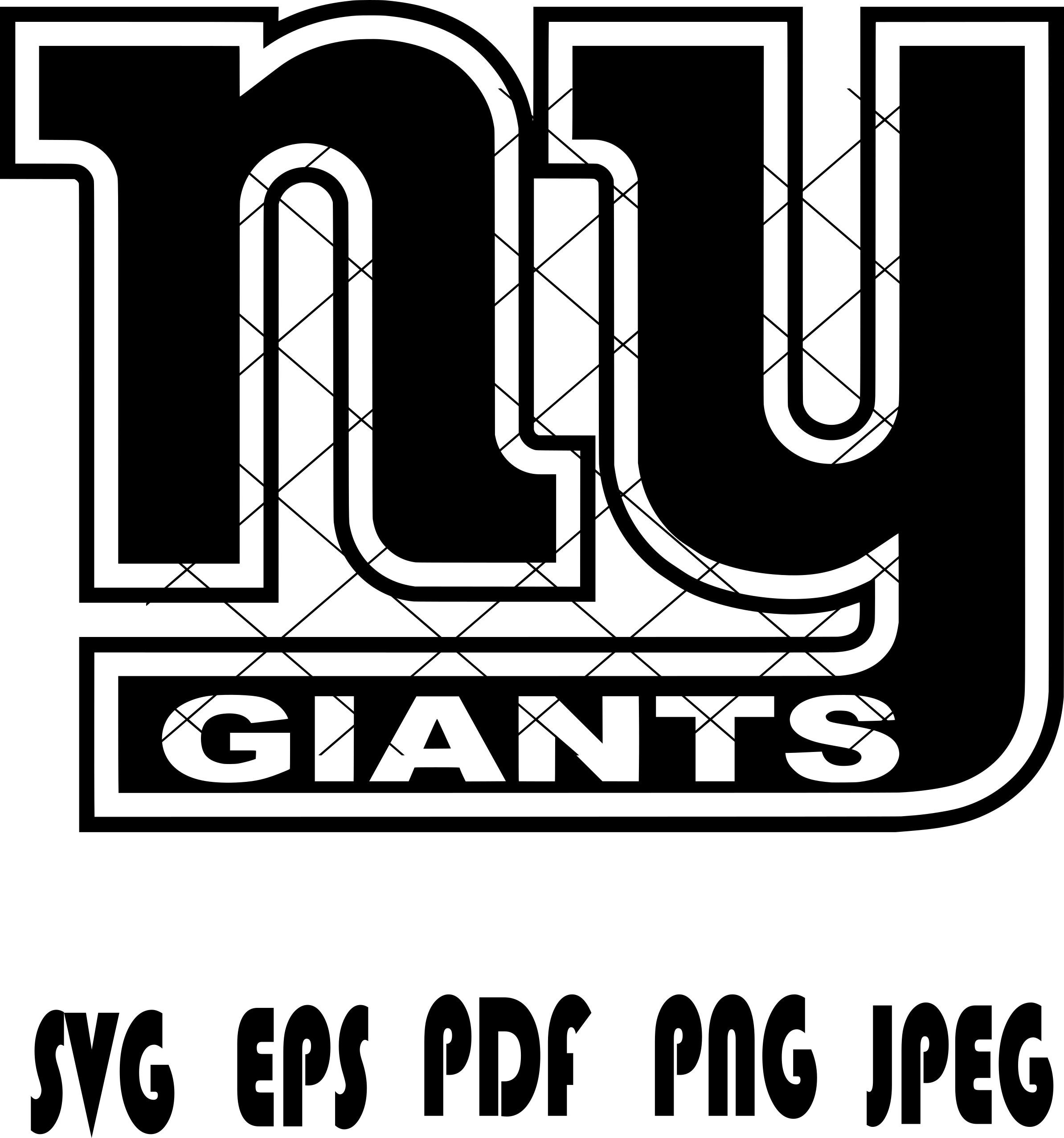 New York Giants Mascot Tumbler Wrap, 20oz Tumbler Wrap, New - Inspire Uplift