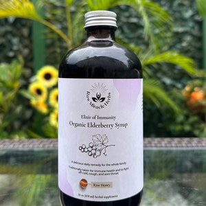 Organic Elderberry Syrup Elixir 16oz