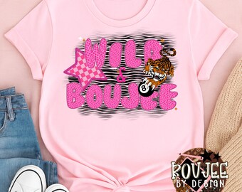 Wild & Boujee Leopard Print PNG / Tiger Star Zebra Graphic / Download digitale di sublimazione alla moda per magliette e bicchieri