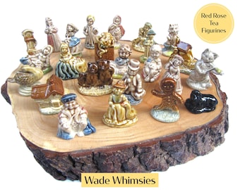 Wade Whimsies: Nursery Rhymes, Red Rose Tea, Miniature Figurines, Vintage Mini Figures, Whimsical, Porcelain