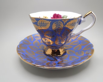 Royal Stafford Vintage Teacup and Saucer | Bone China | Tea Lovers Gift Idea | Garden Tea Party | Teacup Party Favor | Victoria Tea Table