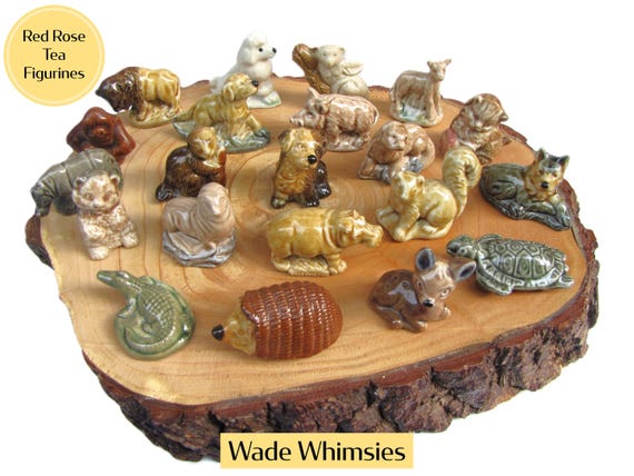 Wade Whimsies: Animals, Circus, Endangered, Calendar, Pet Shop, Red Rose Tea, Miniature Figurines, Porcelain