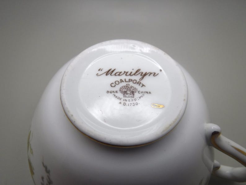 Coalport Vintage Teacup and Saucer Marilyn Elegant Tea Party Bridgerton