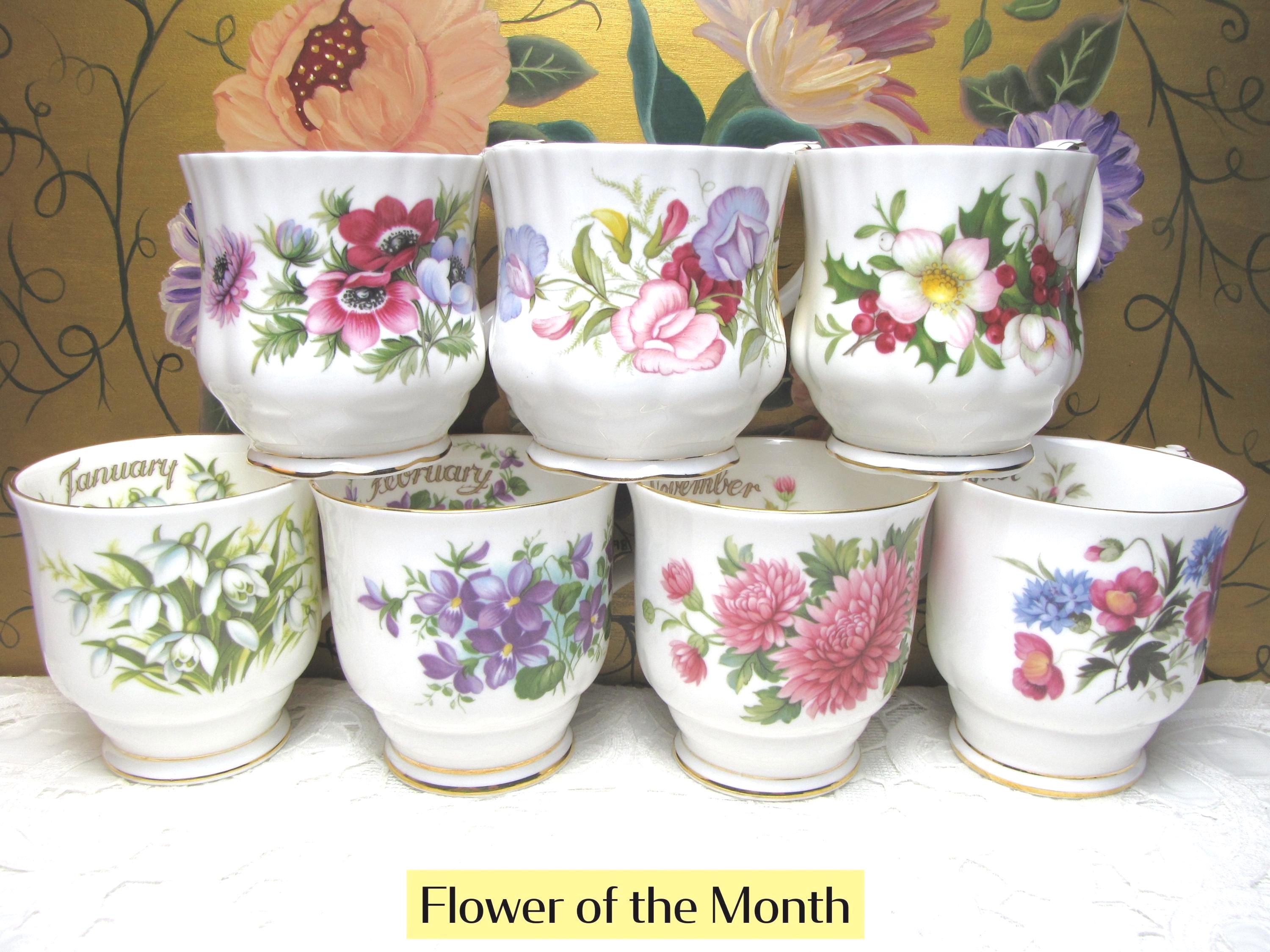 Royal Albert Flower of the Month - Etsy