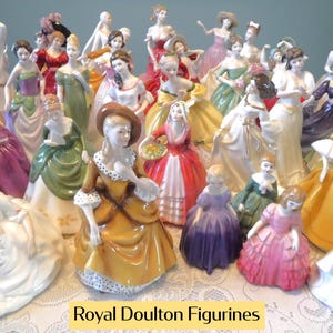 Royal Doulton Vintage Figurines: Variety of Figures, Pretty Ladies, Figure of the Year, England
