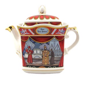 Sadler Vintage Opera Godunov Teapot: Golden Dolphin, Russian Collection