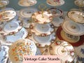 Vintage Cake Stands | Mismatched Tiered Plates | 2 or 3 Tiered | Cupcake Tower | Wedding Cake Stand | Bridal Tea Shower | Tea Time Cakestand