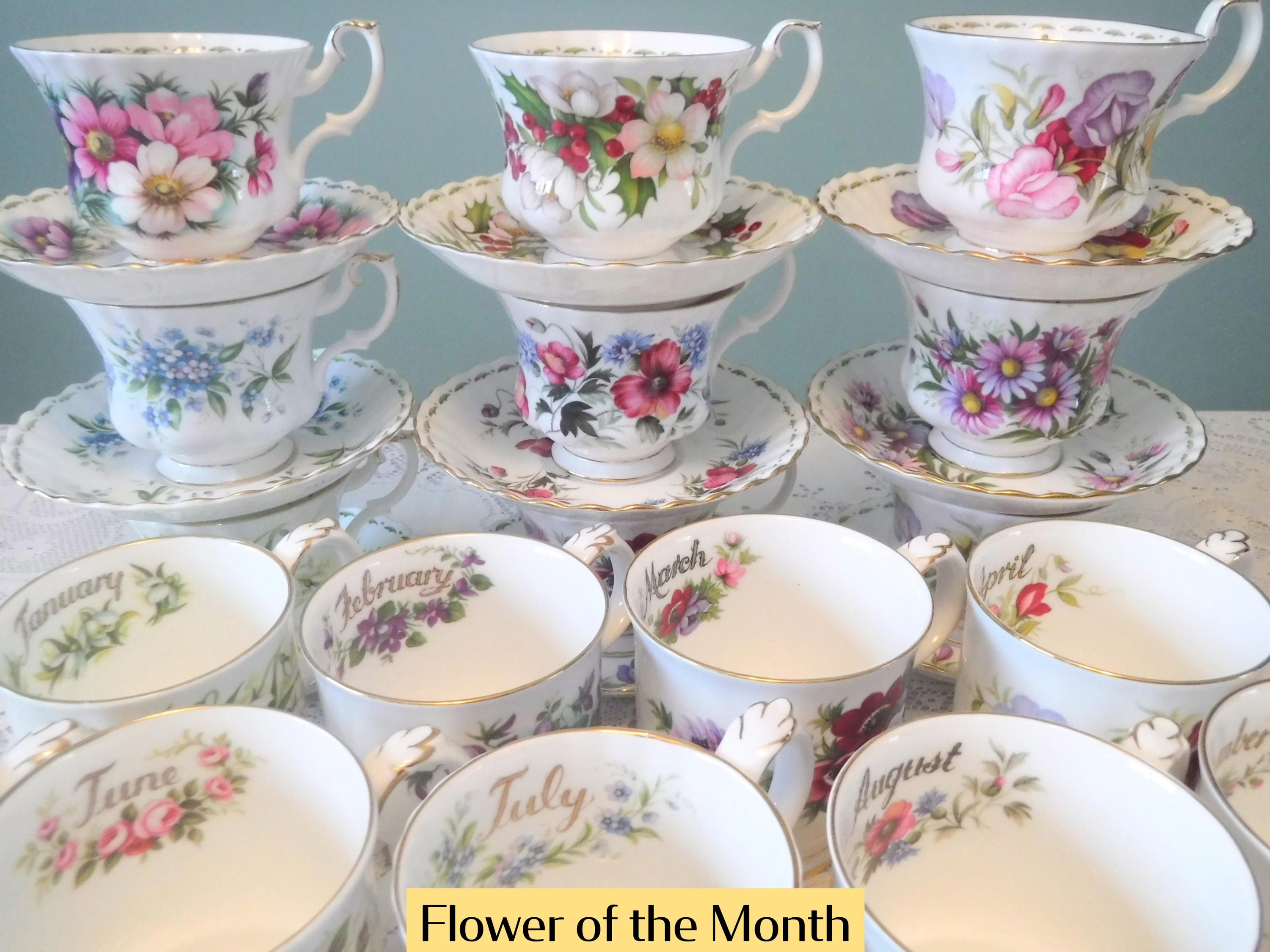 Flower of the Month Royal Albert - Etsy Canada