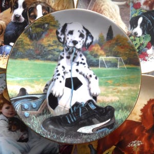 Vintage Puppy Porcelain Plate: Collectible Dog Art - Bradford Exchange